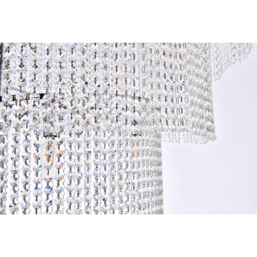 Spiral 41 light Chrome Chandelier Clear Royal Cut Crystal. Picture 5