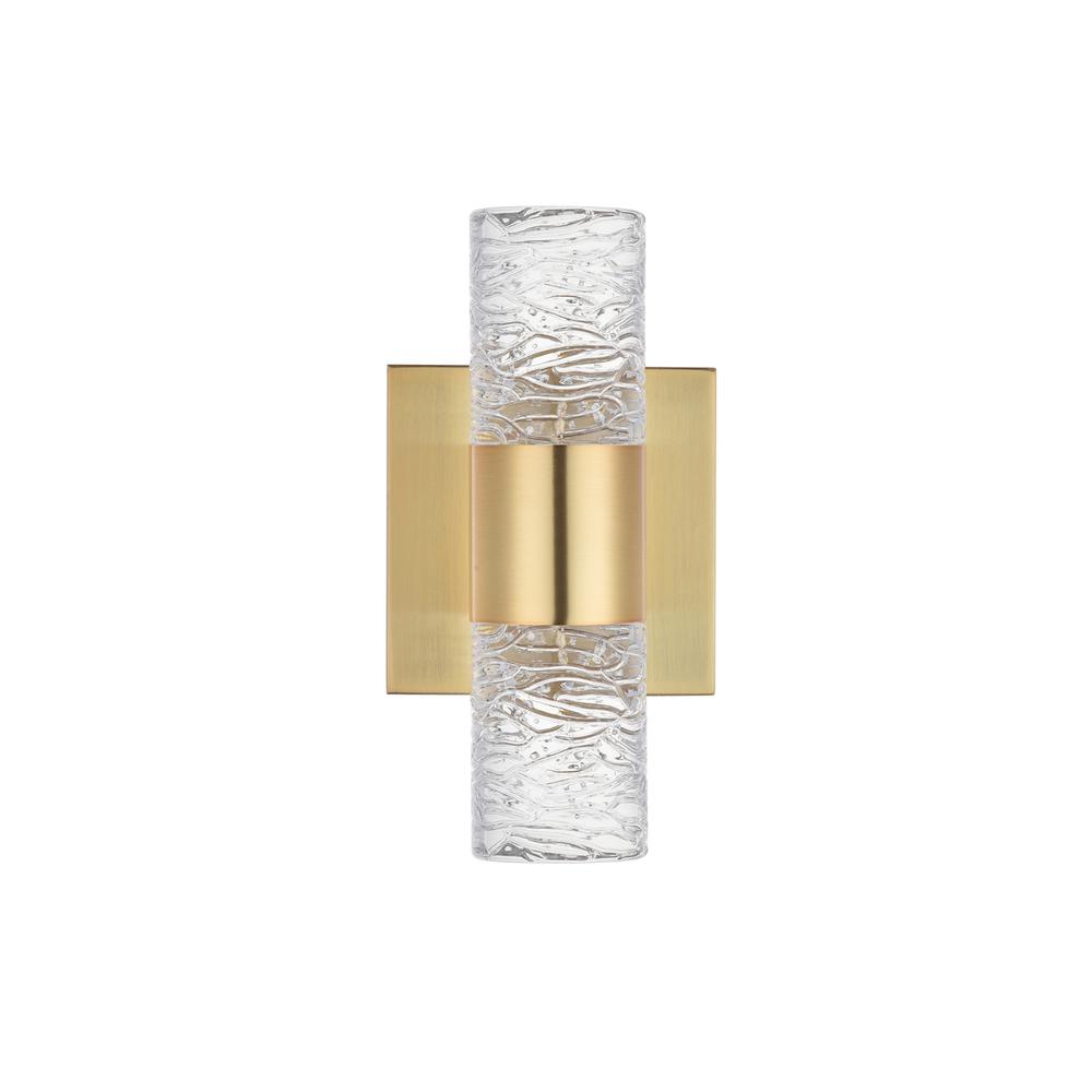 Vega 2 light Gold LED Wall Sconce. Picture 8