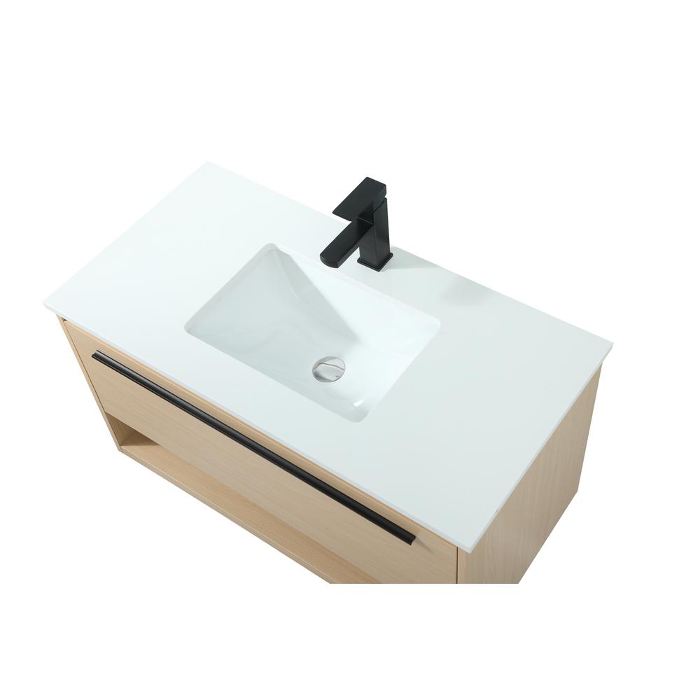 36 inch Single bathroom vanity in maple. Picture 10