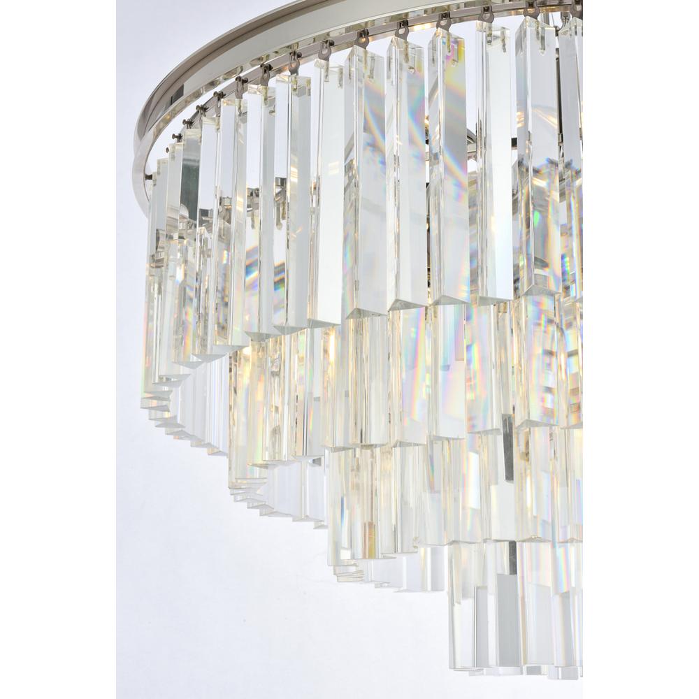 Sydney 17 light polished nickel Chandelier Clear Royal Cut Crystal. Picture 3