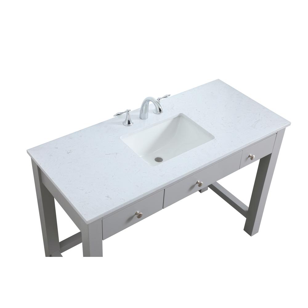 48 Inch ADA Compliant Bathroom Vanity In Grey. Picture 10