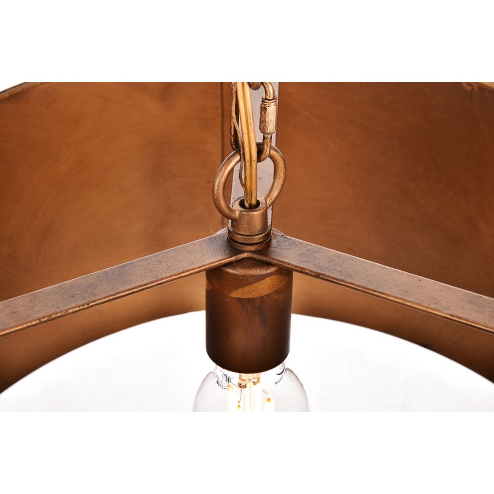 Miro Collection Pendant D15 H9.25 Lt:1 Manual Brass Finish. Picture 5