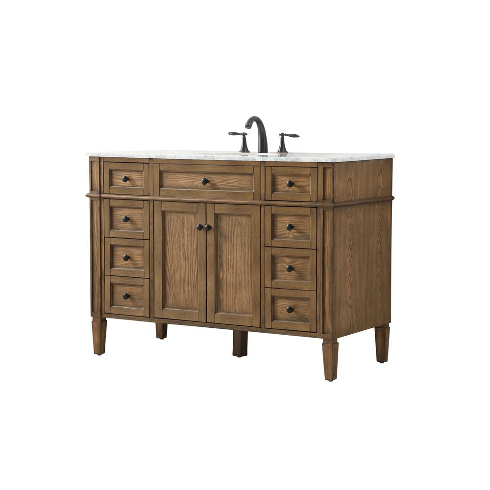 48 inch Single bathroom vanity in driftwood. Picture 7