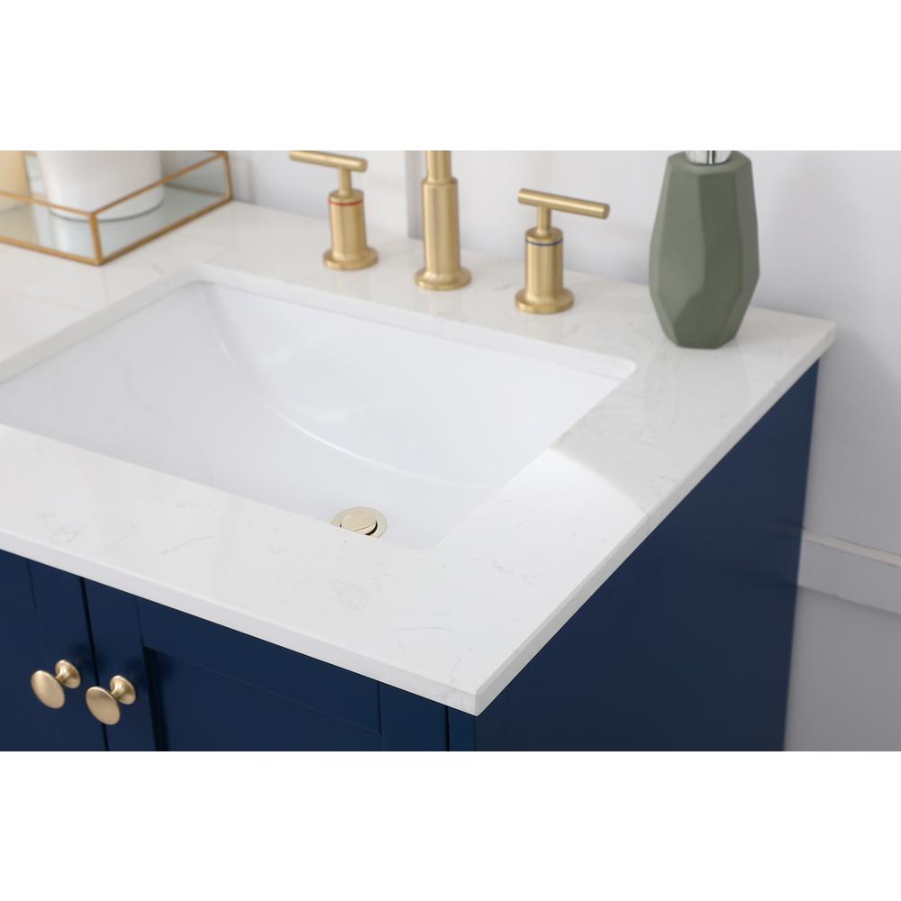 60 inch Double Bathroom Vanity in Blue. Picture 5