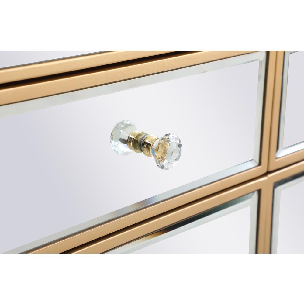 56 inch mirrored credenza in gold. Picture 7