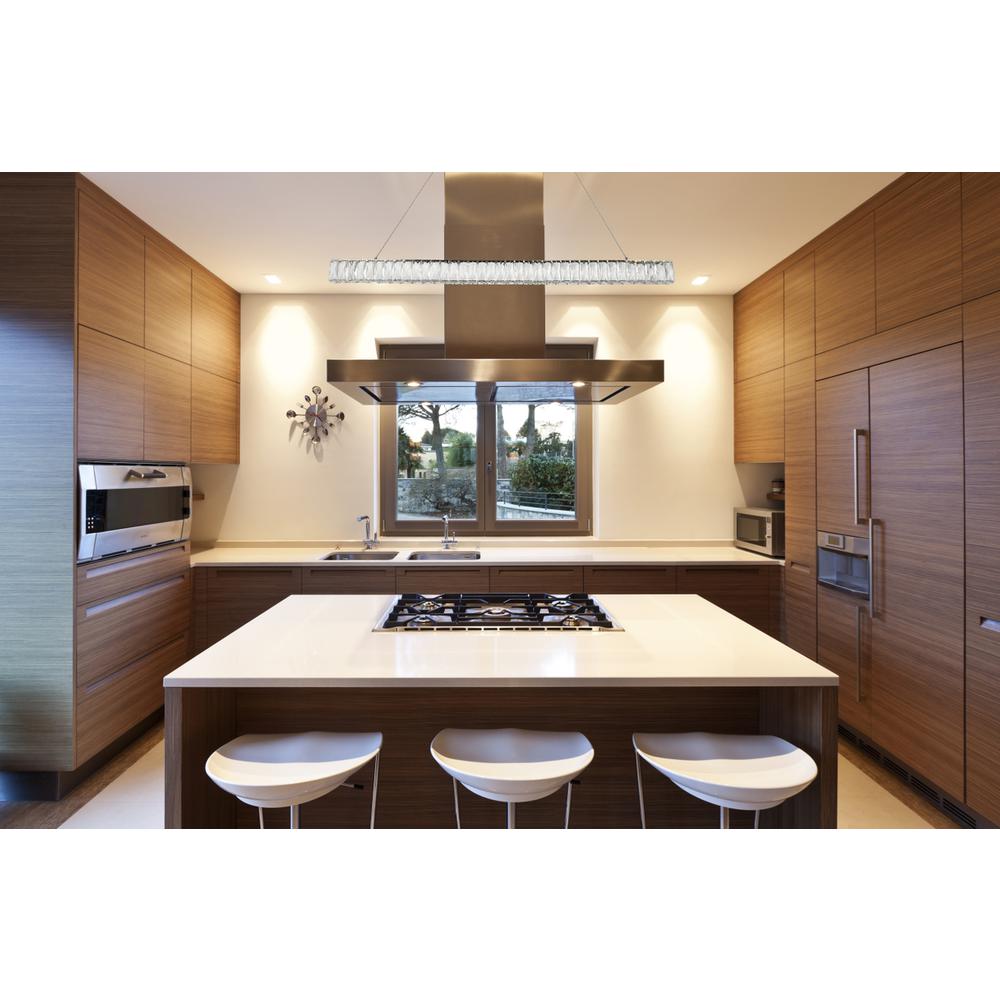 Monroe Integrated LED chip light Chrome Chandelier Clear Royal Cut Crystal. Picture 6