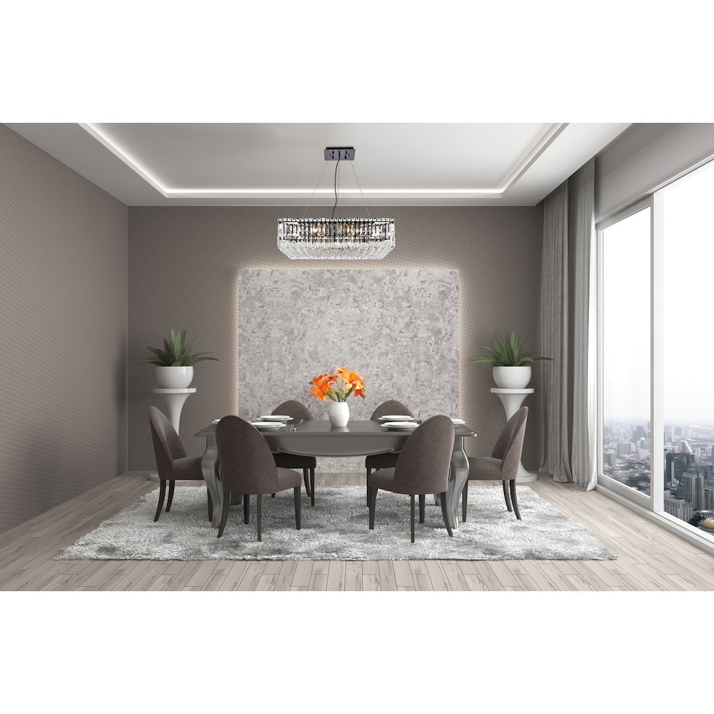 Maxime 28 Inch Black Chandelier. Picture 2
