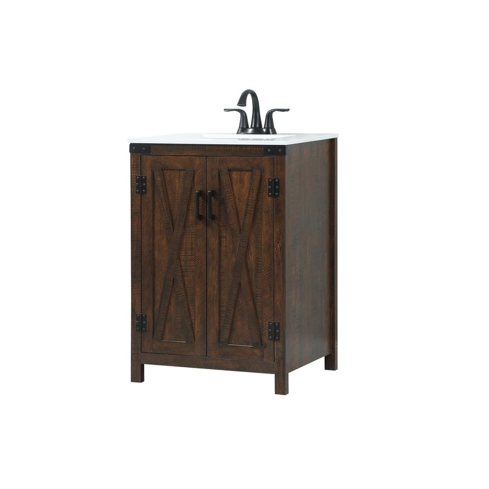 24 inch Single bathroom vanity in expresso. Picture 7