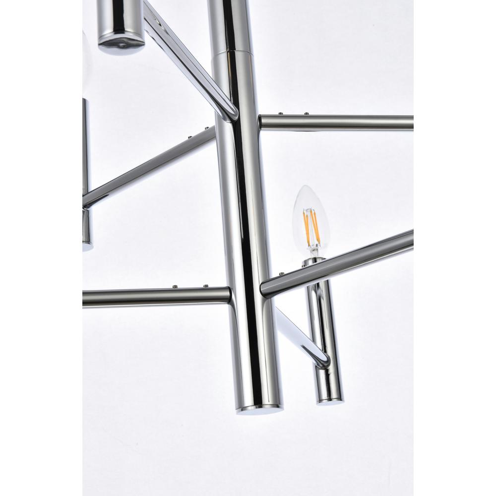 Carmella 6 lights pendant in chrome. Picture 3