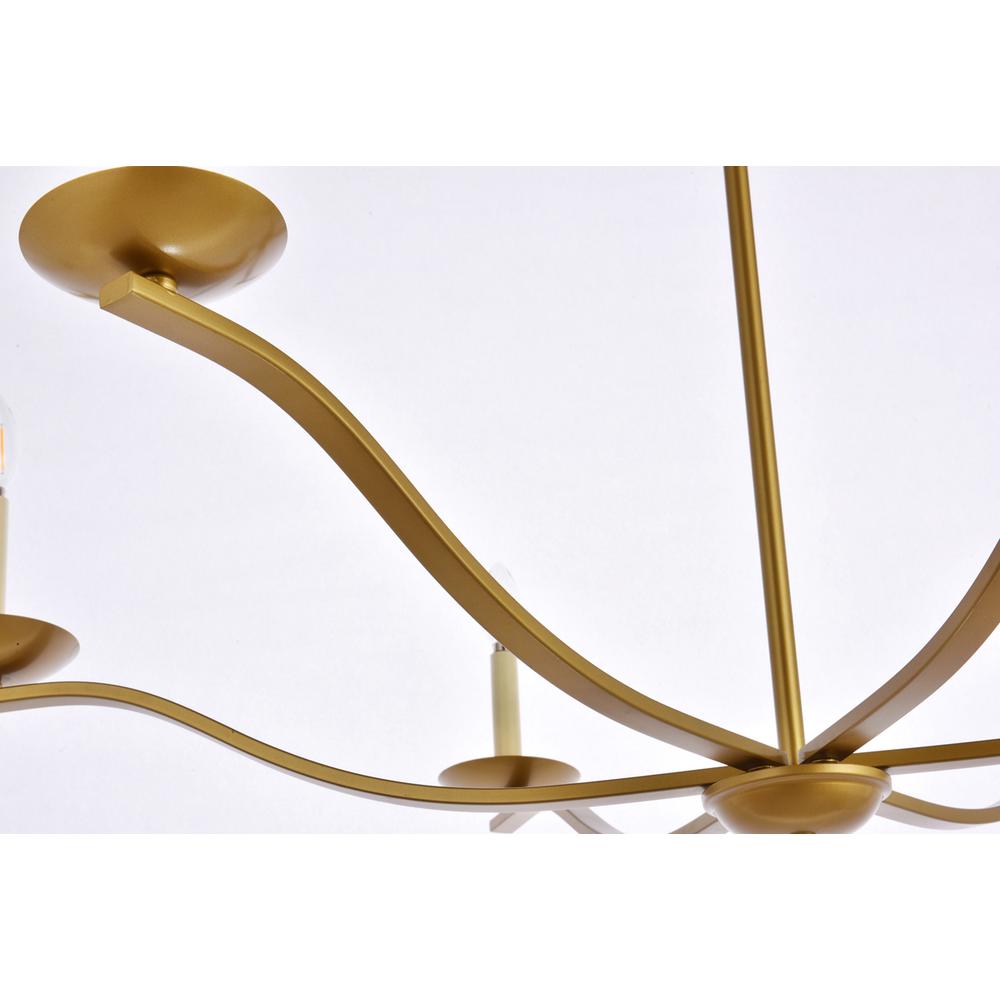 Trey 42 inch pendant in brass. Picture 5