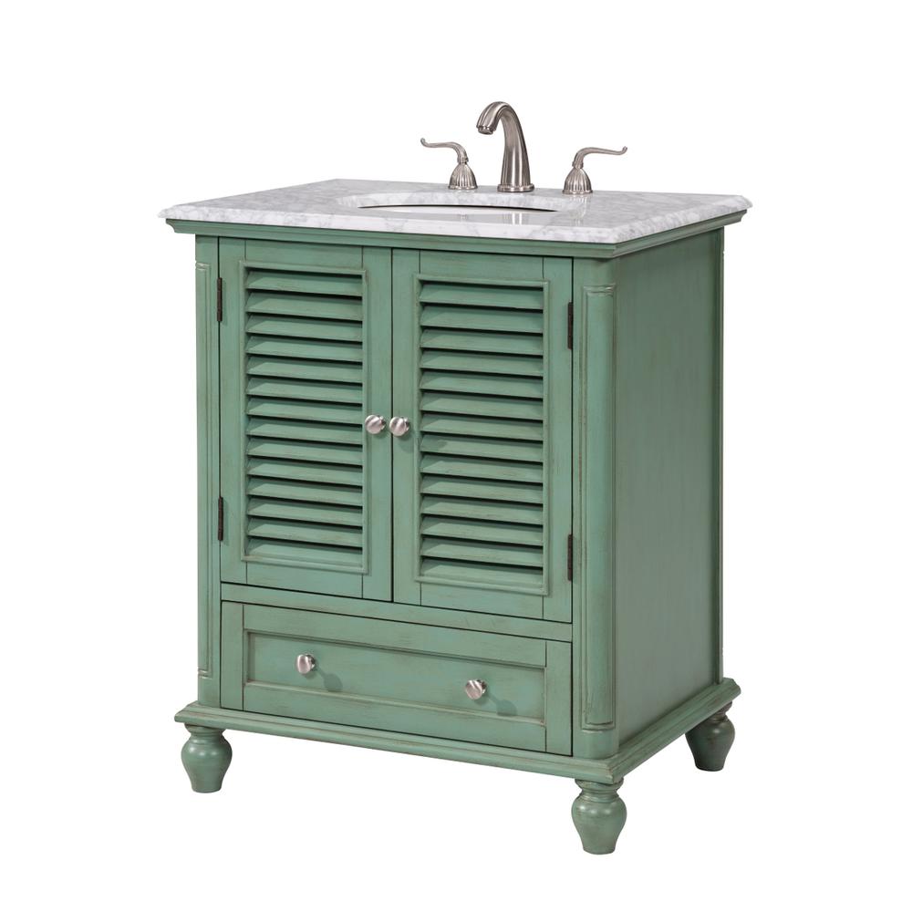 30 In.Single Bathroom Vanity Set In Vintage Mint. Picture 14
