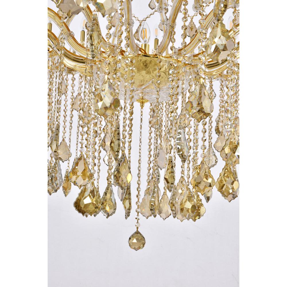Maria Theresa 49 light Gold Chandelier Golden Teak (Smoky) Royal Cut Crystal. Picture 3