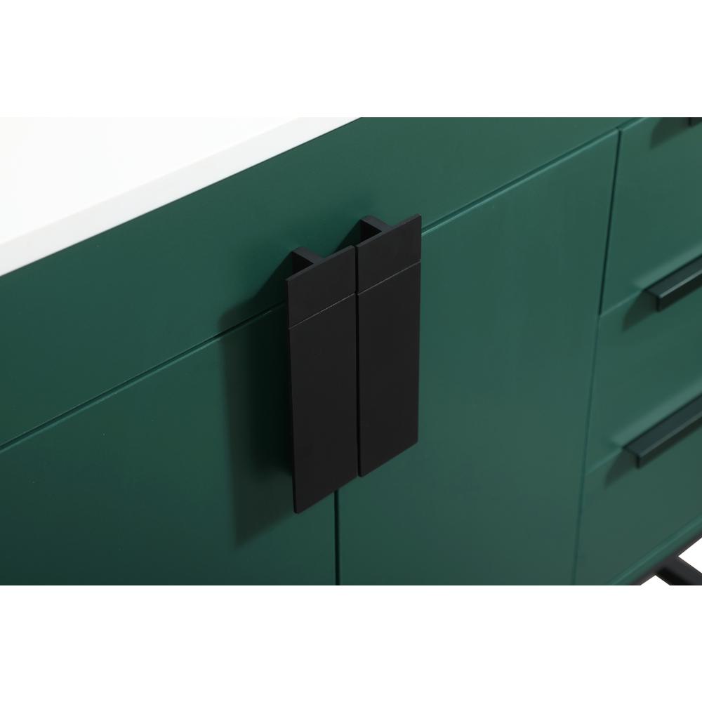 32 inch Single bathroom vanity in green with backsplash. Picture 12