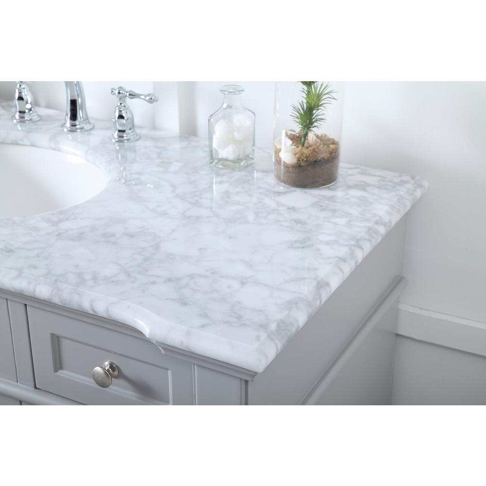 48 inch Single Bathroom Vanity set in Grey. Picture 5