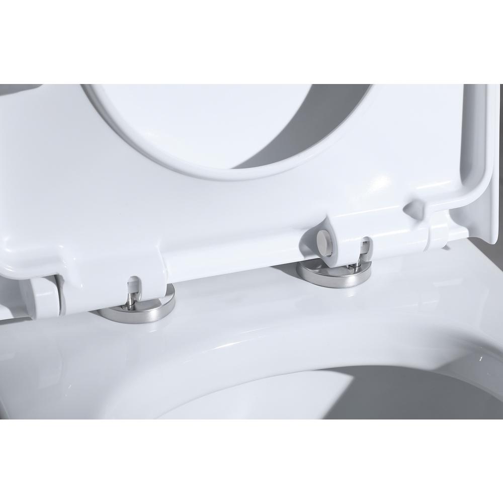 Winslet One-piece elongated Toilet 28x16x29 in White. Picture 12