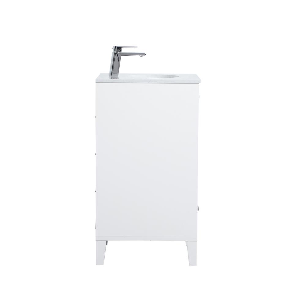 18 inch Single Bathroom Vanity in White. Picture 13
