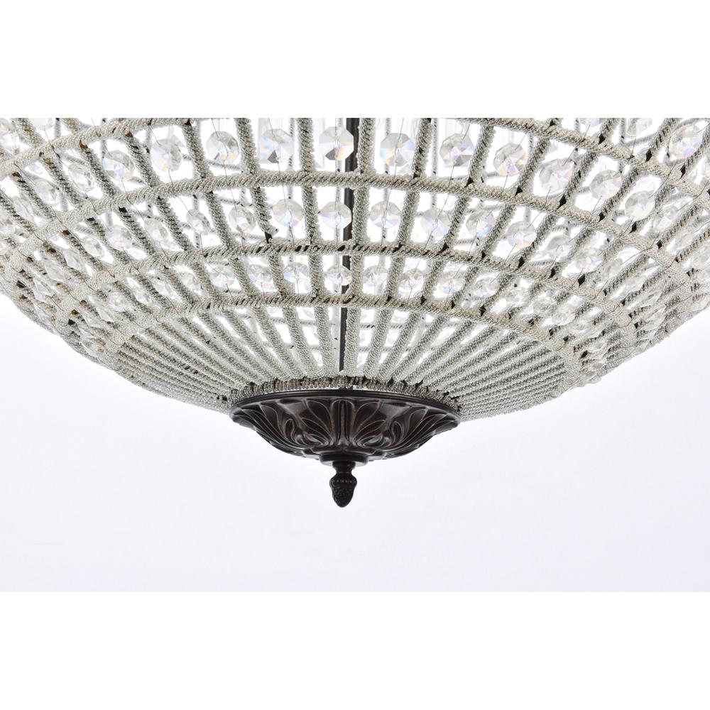 Olivia 8 light Dark Bronze Chandelier Clear Royal Cut Crystal. Picture 3