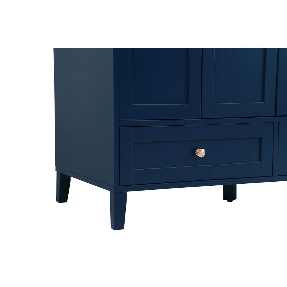 48 inch Single Bathroom Vanity in Blue. Picture 11