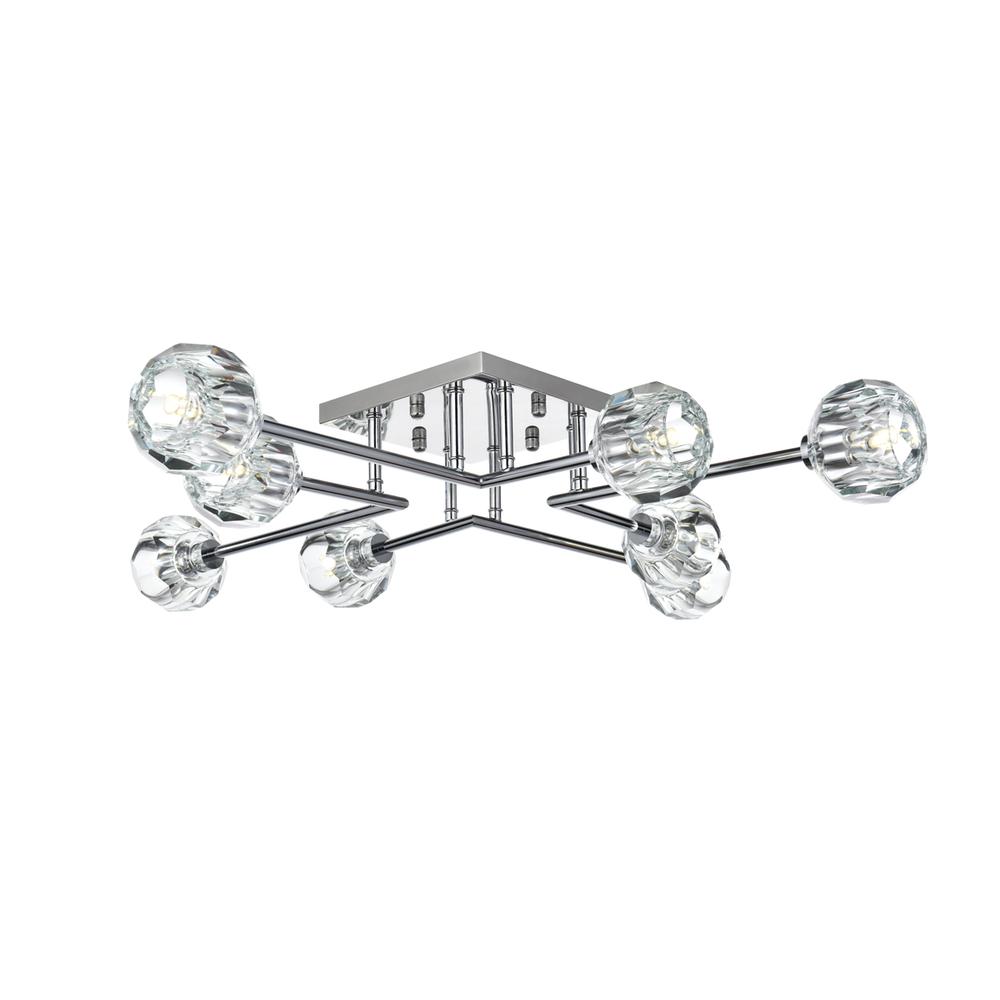 Eren 31 inch Flush Mount in Chrome. Picture 1