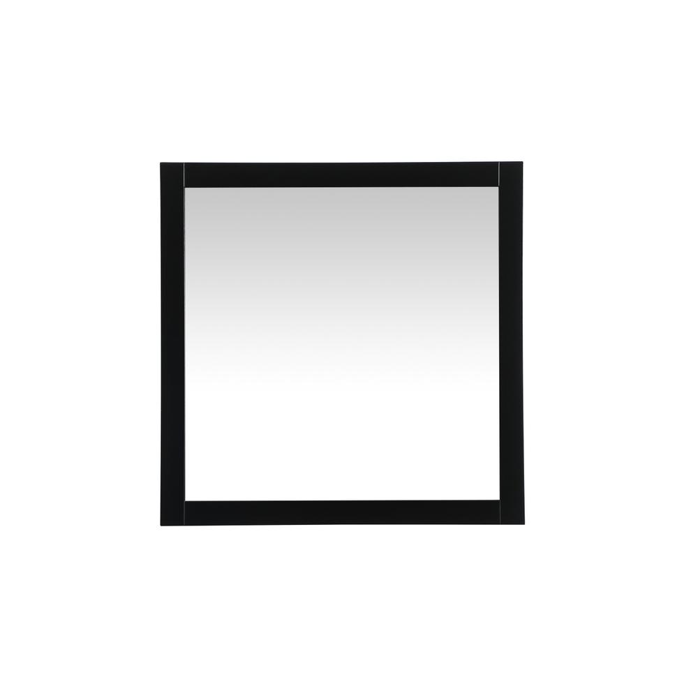 Aqua vanity mirror 36x36 inch in black. Picture 1