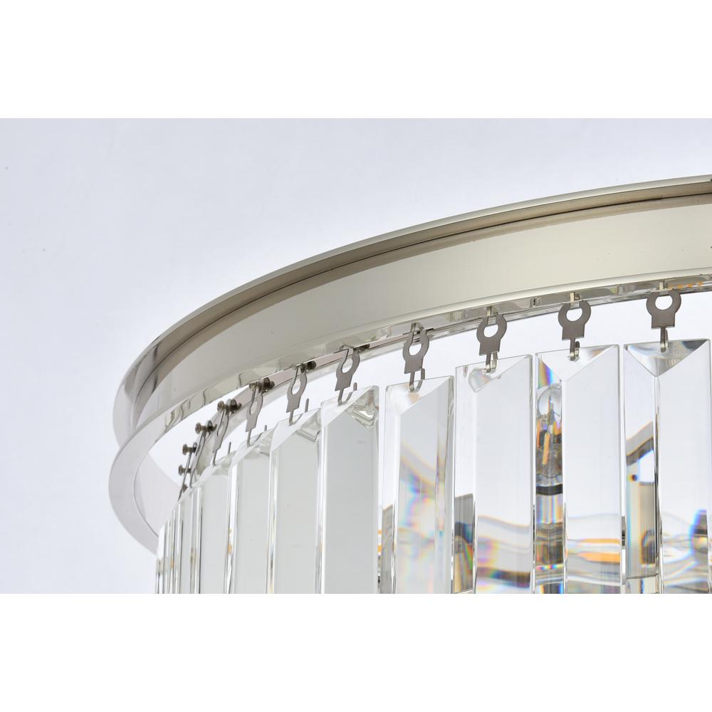 Sydney 9 light polished nickel Chandelier Clear Royal Cut Crystal. Picture 5