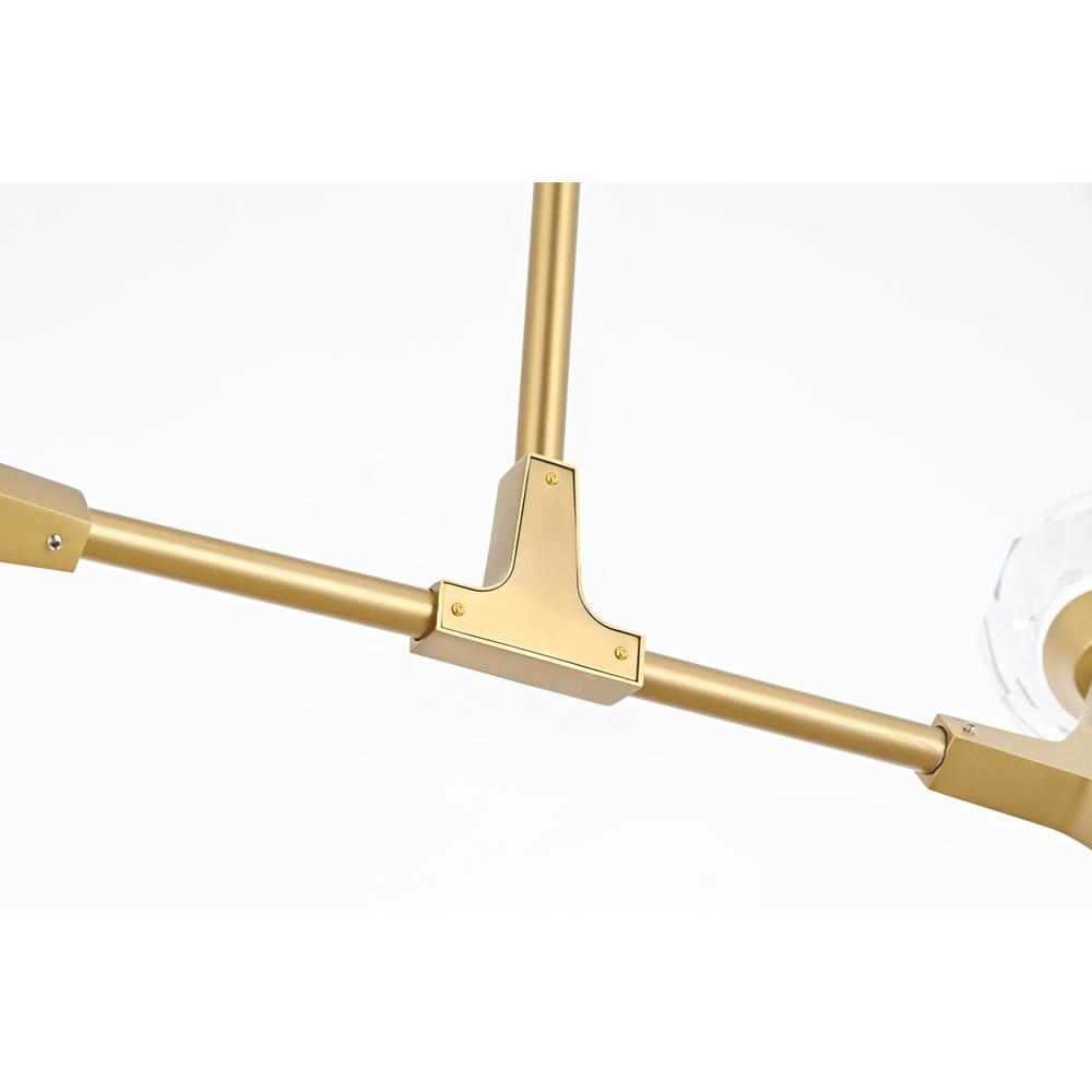 Zayne 4 Light Pendant in Gold. Picture 4