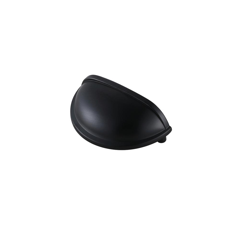 Atticus 3" Center to Center Matte Black Cup Bar Pull Multipack (set of 10). Picture 3