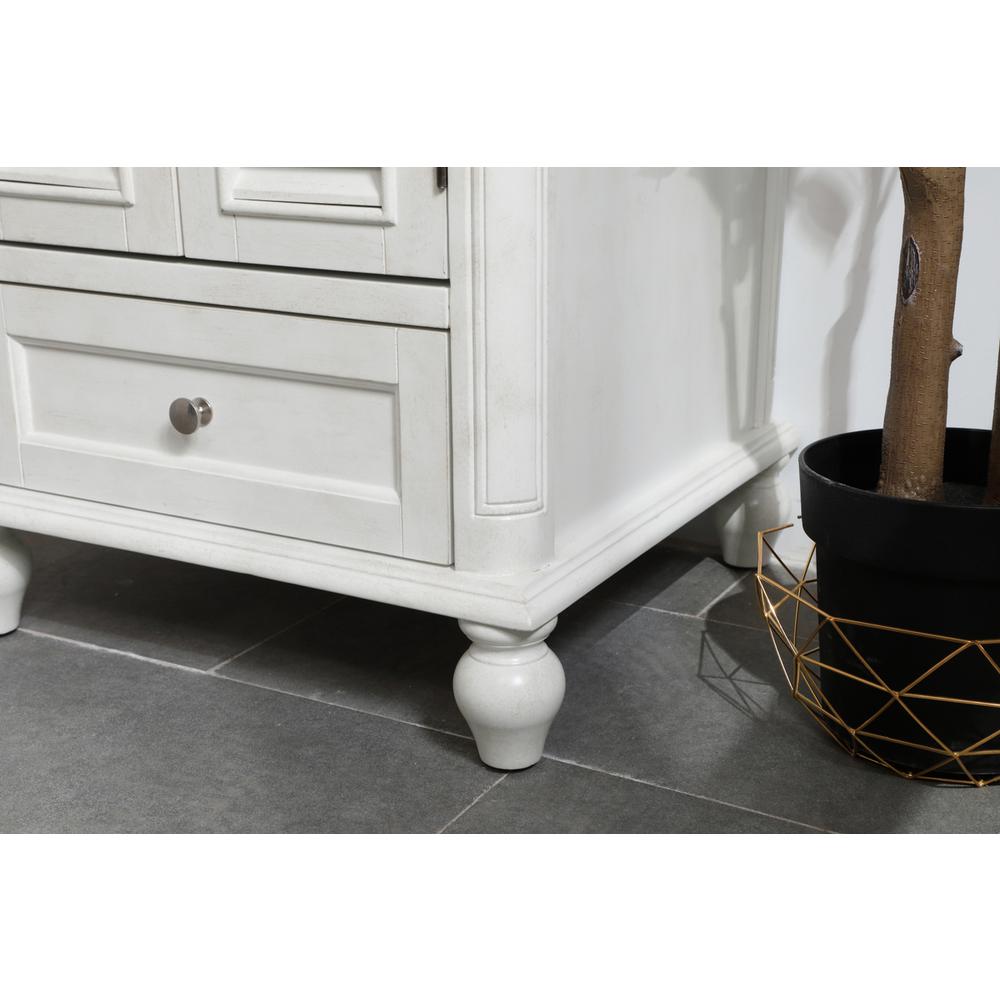 24 inch Single Bathroom Vanity in Antique White. Picture 5