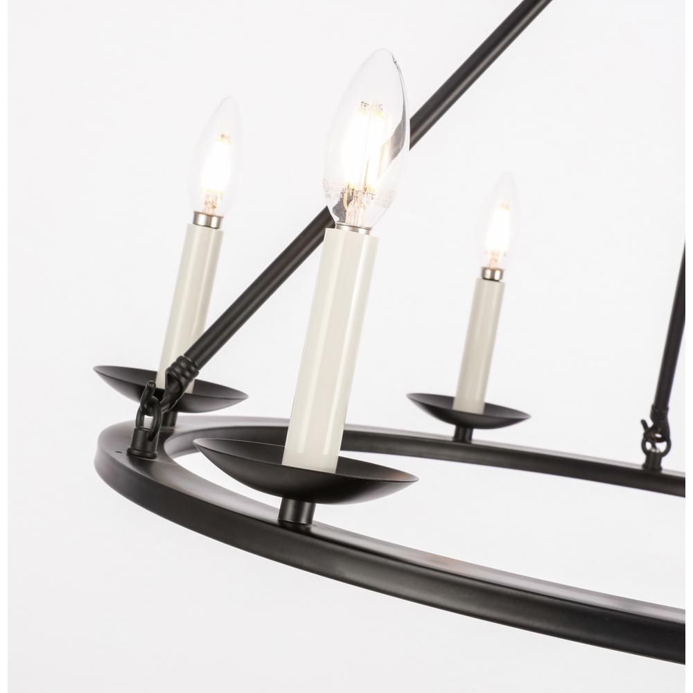 Maine 6 light Black chandelier. Picture 11