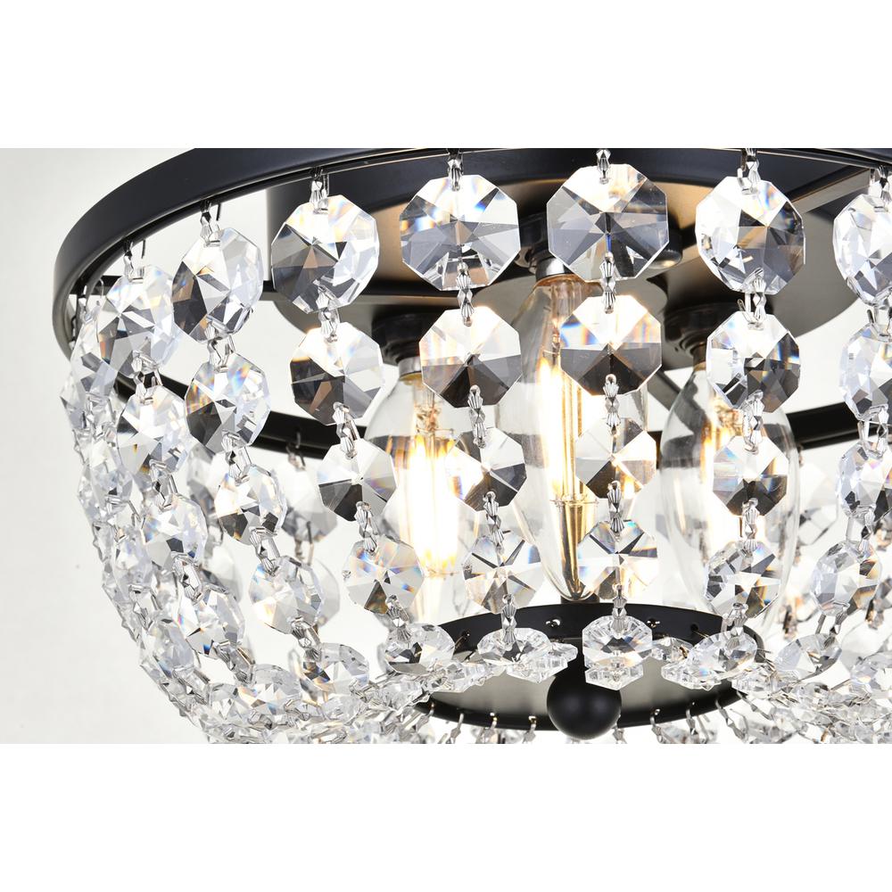 Cora 10 inch flush mount in black. Picture 4