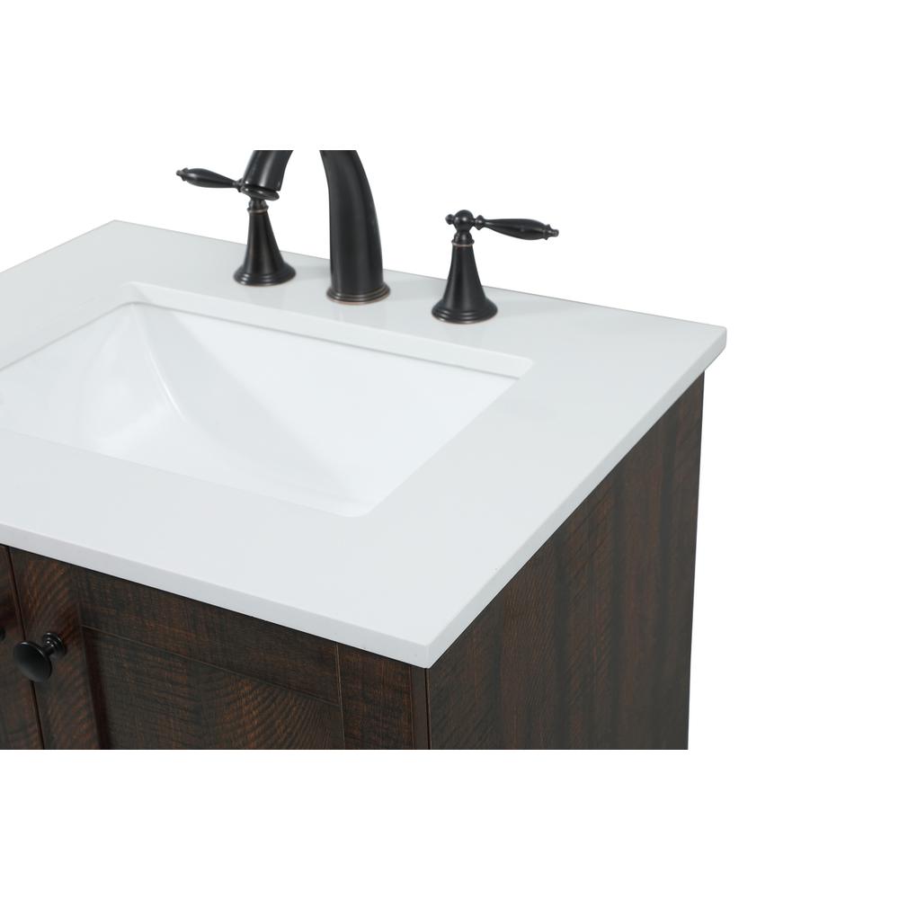 24 inch Single bathroom vanity in expresso. Picture 11