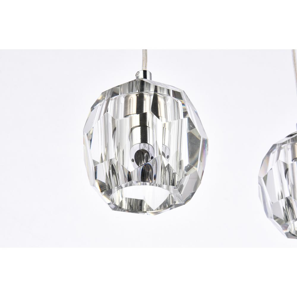 Eren 5 lights Chrome pendant. Picture 4