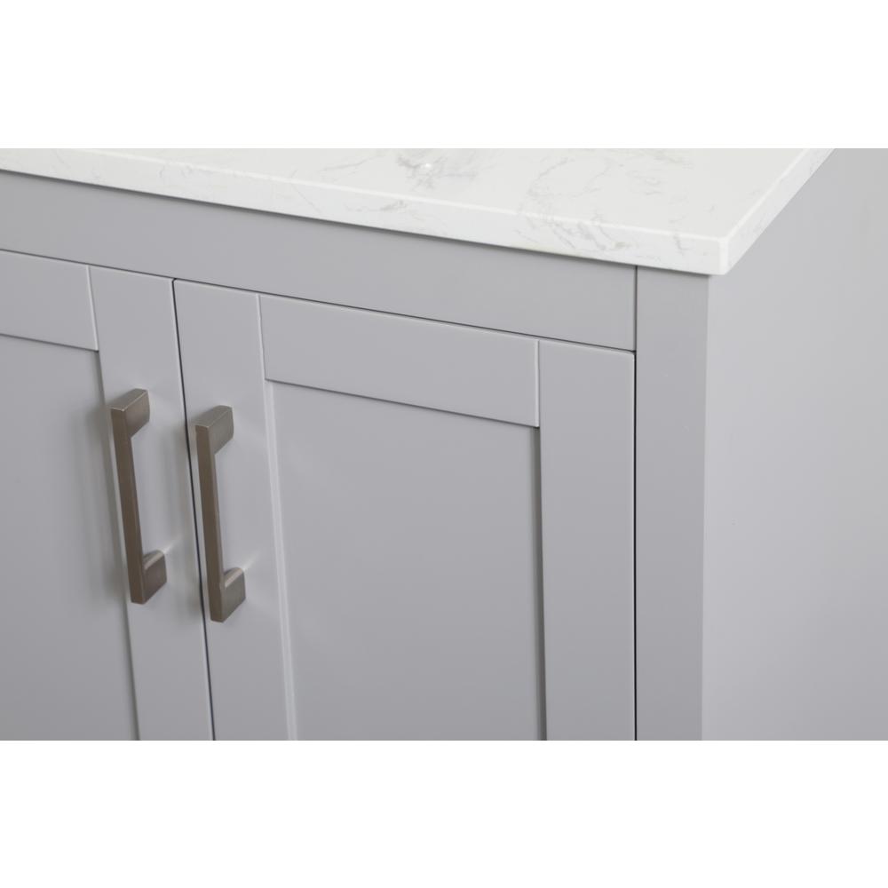 24 inch Single Bathroom Vanity in Grey. Picture 11