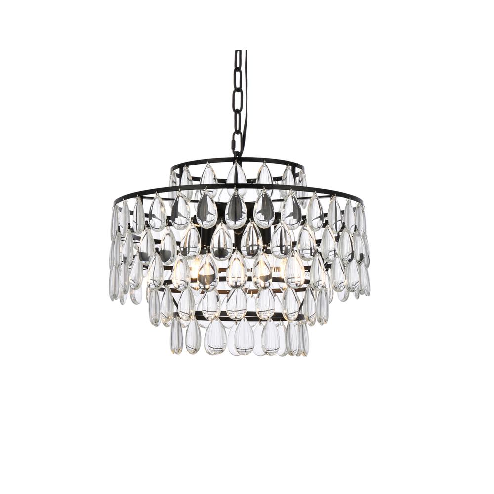 Mila 18 inch pendant in black. Picture 2