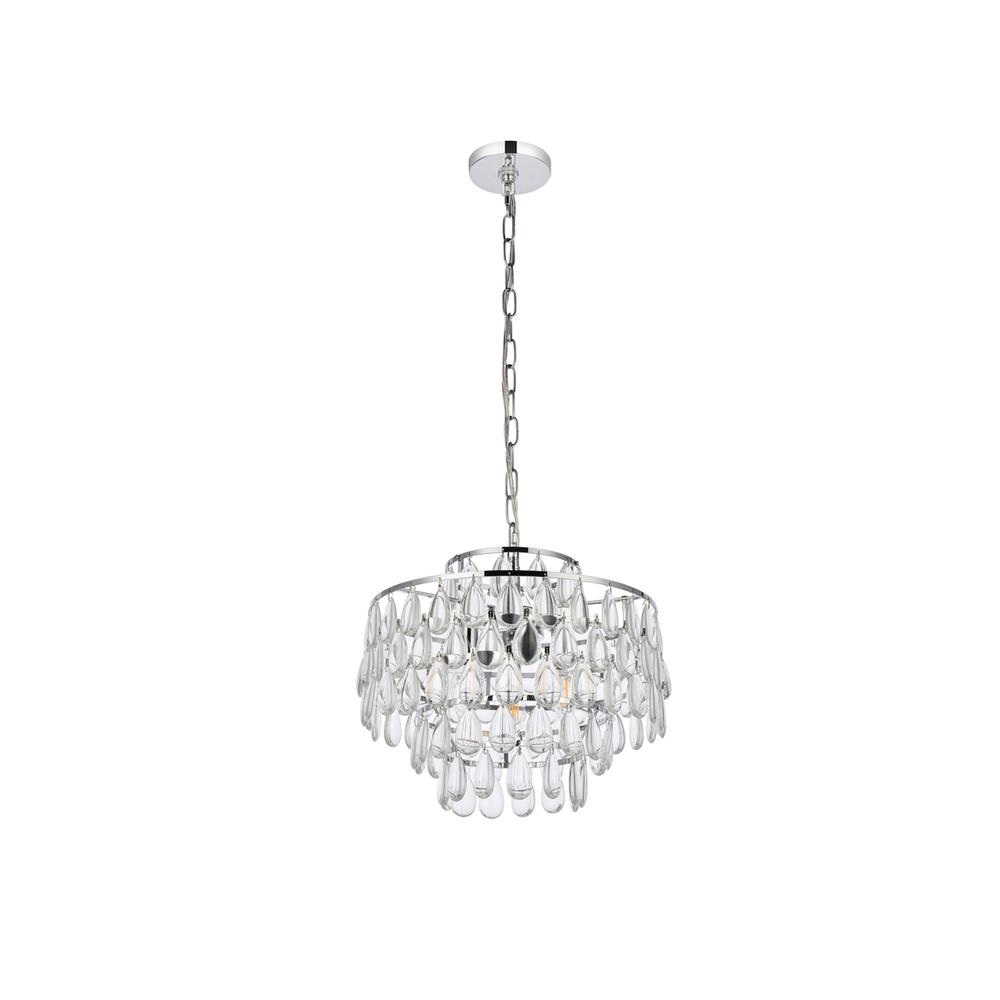 Mila 16 inch pendant in chrome. Picture 6