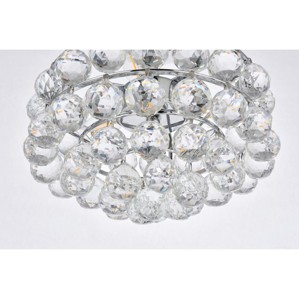 Savannah 12 inch flush mount in chrome. Picture 3