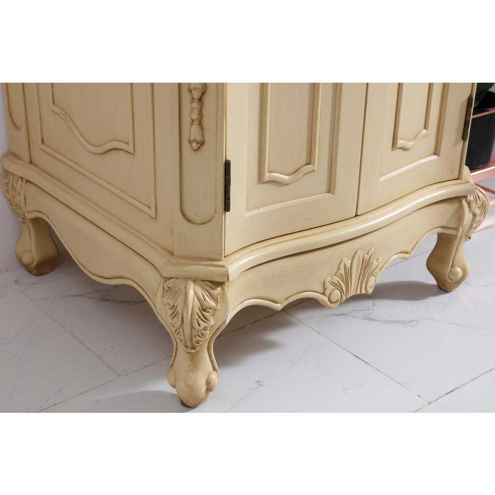 24 inch Single Bathroom vanity in light antique beige. Picture 5