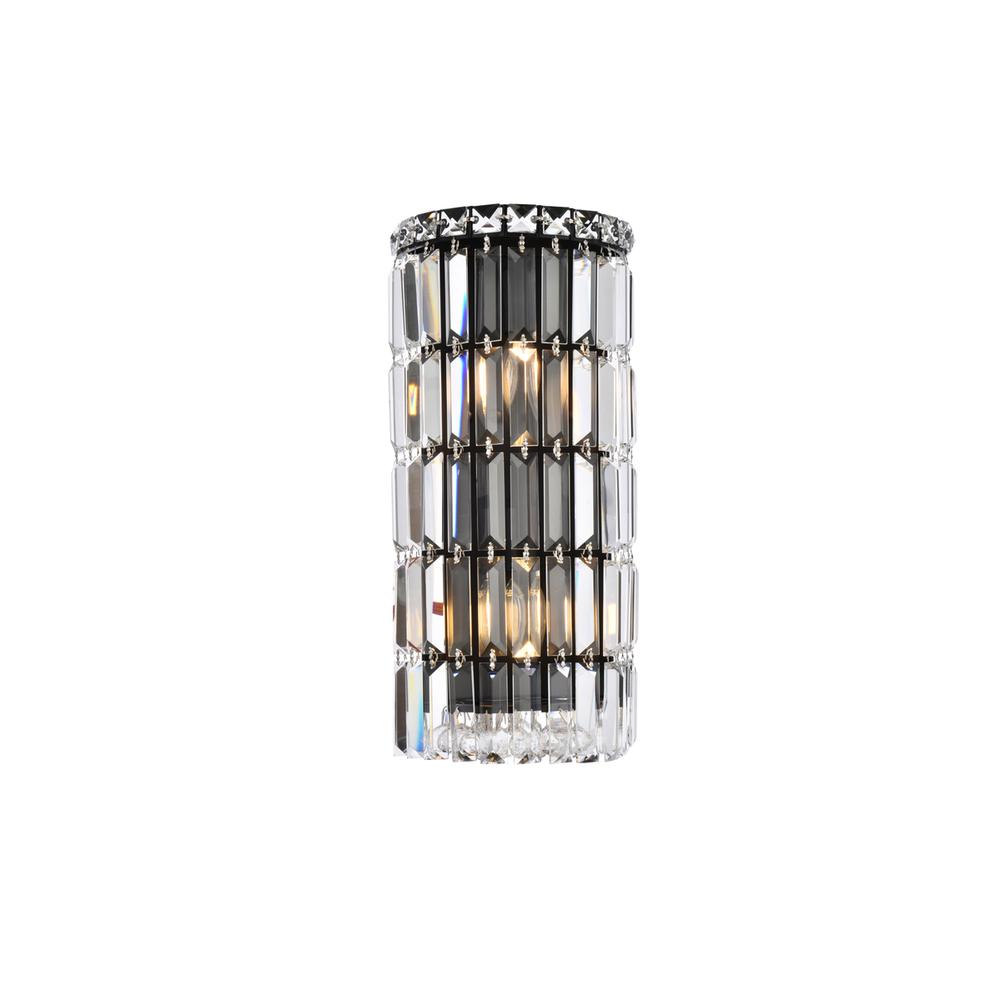 Maxime 8 Inch Black Wall Sconce. Picture 1
