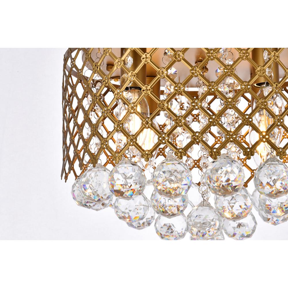 Tully 4 lights brass flush mount. Picture 3