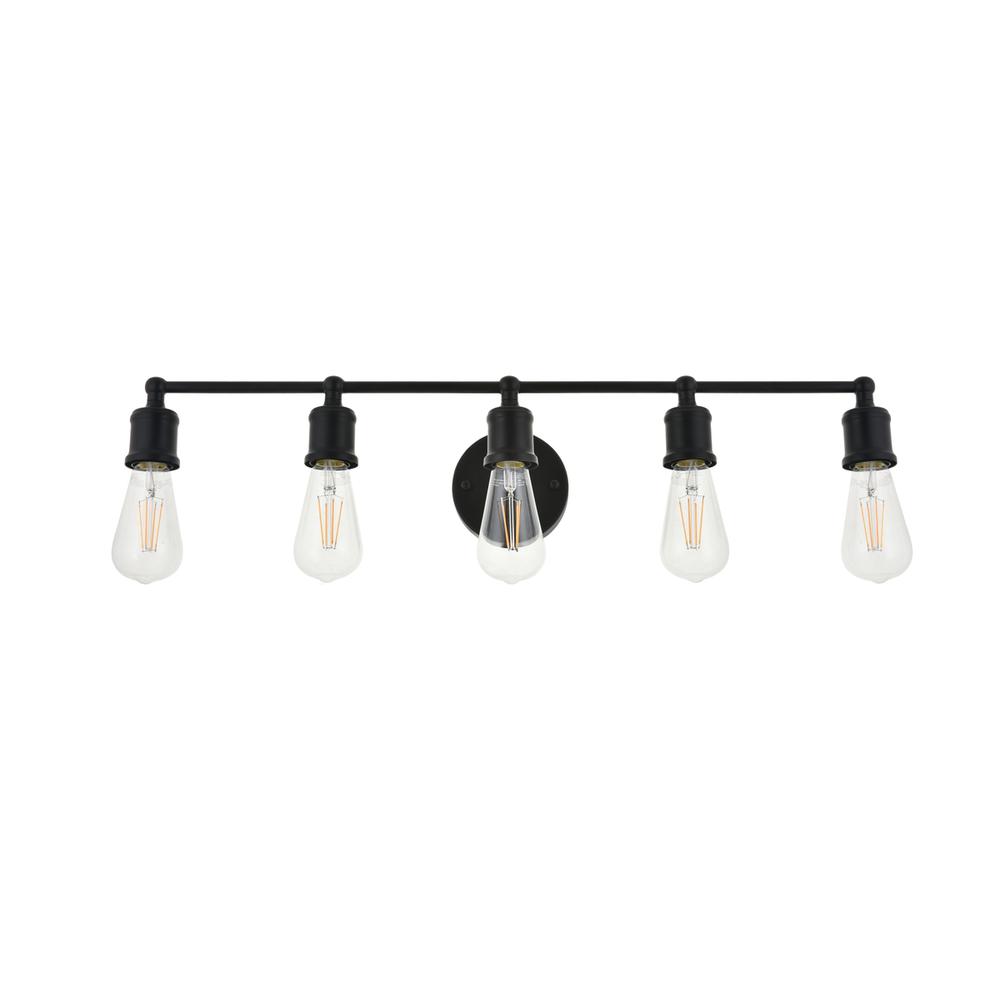 Serif 5 light black Wall Sconce. Picture 7