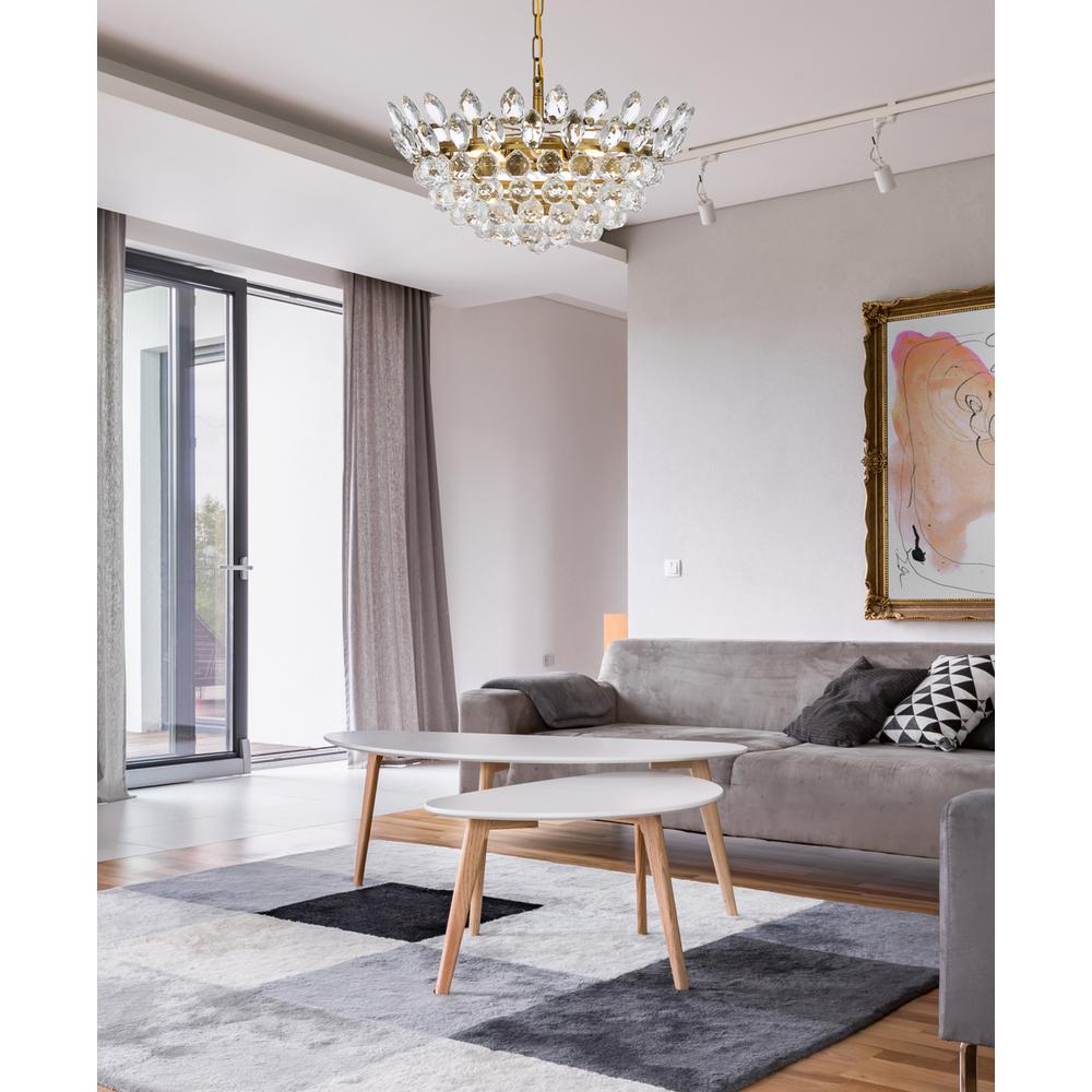 Emilia 20 inch pendant in brass. Picture 8