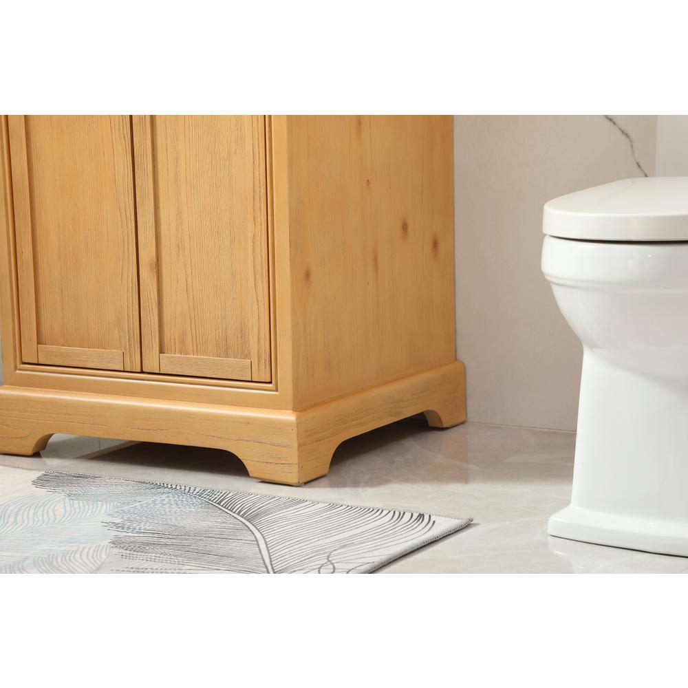 24 inch Single bathroom vanity in natural wood. Picture 6
