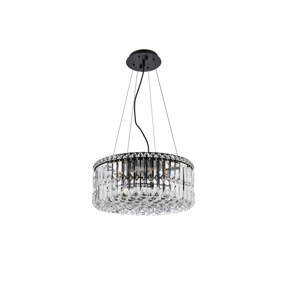 Maxime 20 inch black chandelier. Picture 5