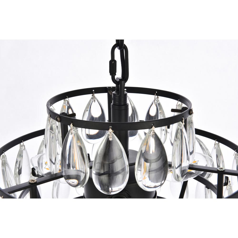 Mila 12 inch pendant in black. Picture 5