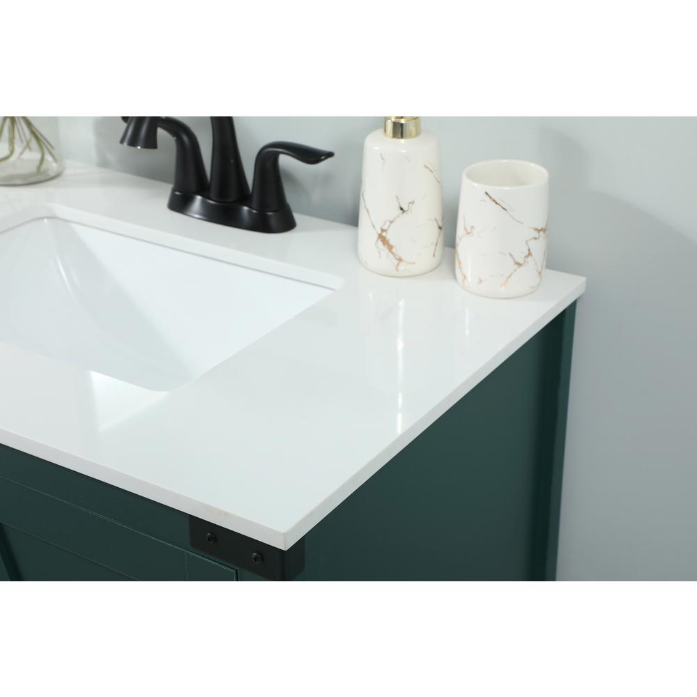 30 inch Single bathroom vanity in green. Picture 5