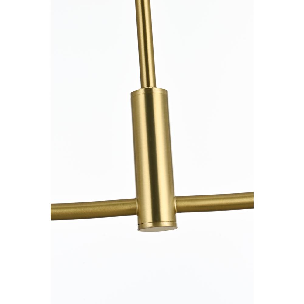 Nyomi 42 inch chandelier in Satin Gold. Picture 5