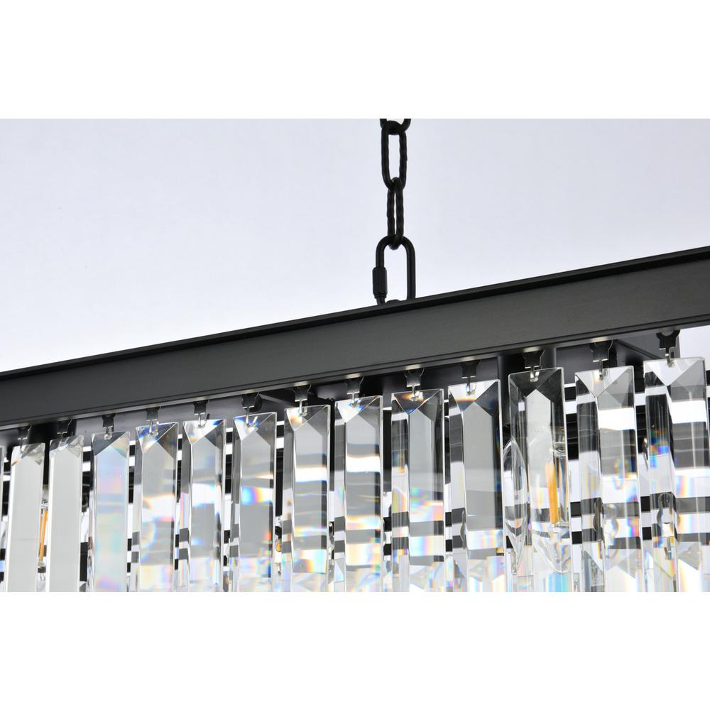 Sydney 12 light Matte Black Chandelier Clear Royal Cut Crystal. Picture 5