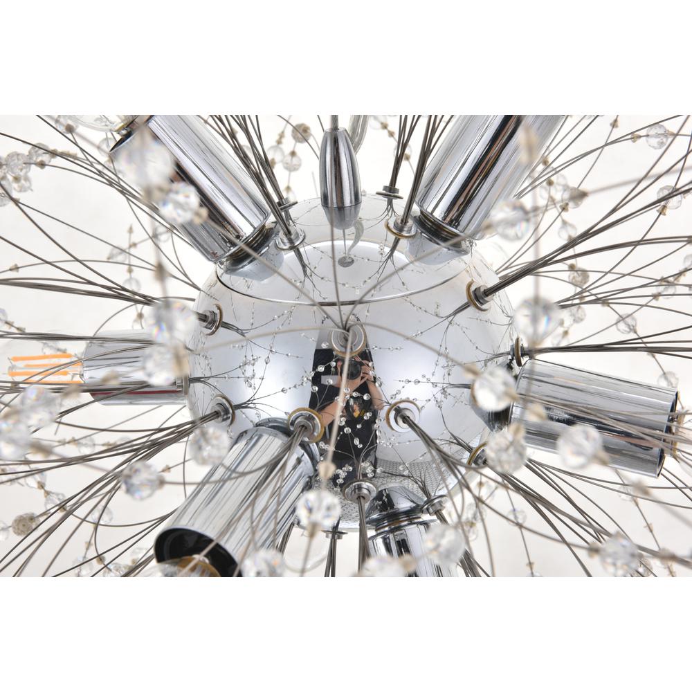 Flores 8 light Chrome Pendant. Picture 8