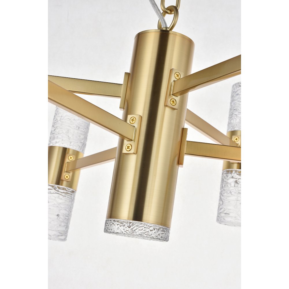 Vega 13 Light Gold Led Pendant. Picture 10