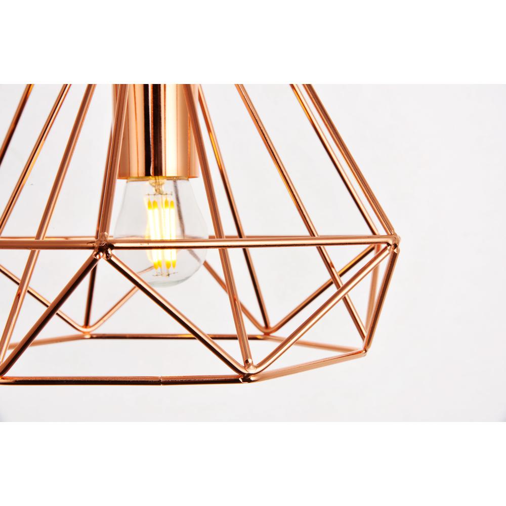 Jago Collection Pendant D9.8 H9.8 Lt:1 Copper Finish. Picture 4